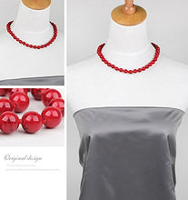 Carica l&#39;immagine nel visualizzatore di Gallery, Treasurebay FAB - Collana da donna con gemma di alaqueca rossa 12 mm,... - Ilgrandebazar