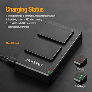 ENEGON Doppio Pacco Batteria Fotocamera LP-E17 1040mAh con Caricatore...