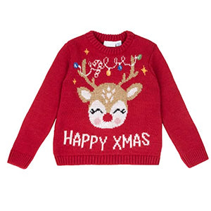 Chicco, Pull-over Natale , Bambine e ragazze, Rosso (681), 6 anni