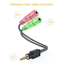 Carica l&#39;immagine nel visualizzatore di Gallery, MillSO Cuffie Cavo Sdoppiatore Adattatore Audio Y Jack da 3,5mm (3,5mm 2T1-20