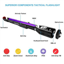 Carica l&#39;immagine nel visualizzatore di Gallery, LETION Torcia LED Potente Ricaricabile con 1500 Lumen IPX4 Impermeabile 5...