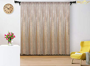 Sfondo Tenda Con Paillettes Champagne 4x7FT Fondali 4FTx7FT,