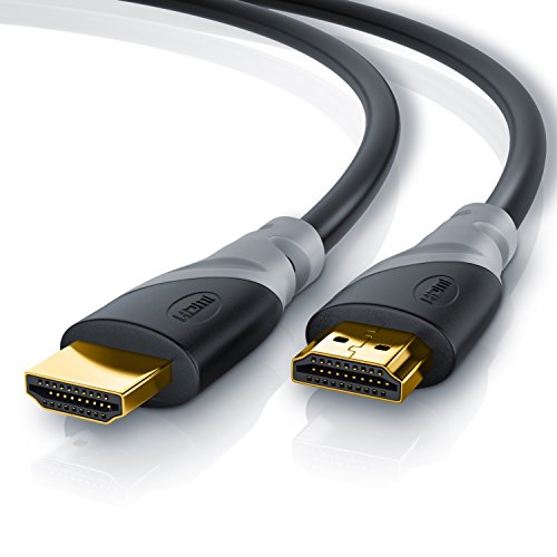 CSL - Cavo HDMI 4k da 5m - HDR 2.0 ab - HDCP 2.2 HFR Arc 5,0m nero/grigio