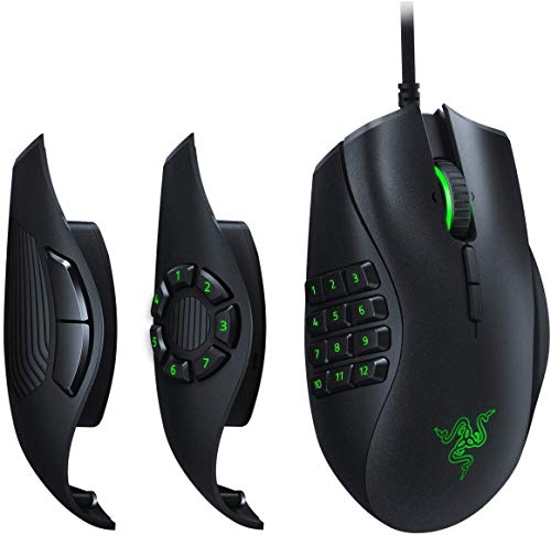Razer Naga Trinity MOBA/MMO, Mouse da gioco, 3 Pannelli Laterali...