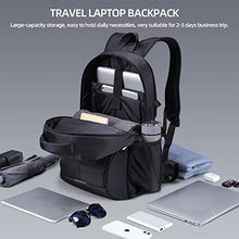 Carica l&#39;immagine nel visualizzatore di Gallery, HOMIEE Zaino Uomo 17.3 Pollici Zaino Porta PC Antifurto 40L Bagaglio a Mano Zaini PC Portatili da Viaggio per Laptop Computer Lavoro Ufficio Scuola Università Unisex Nero Casual
