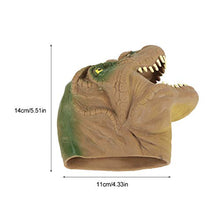 Carica l&#39;immagine nel visualizzatore di Gallery, Dinosauro Mano Puppet Gloves, 6 Pollici Tyrannosaurus Rex Gioco di Marrone - Ilgrandebazar