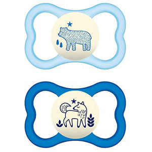 MAM Night Air silicone - Set di 4 ciucci in silicone, 16+ Night... - Ilgrandebazar