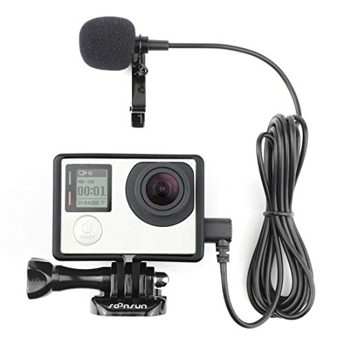 SOONSUN - Custodia per montaggio a telaio con microfono Lavalier clip...