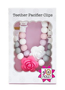 Clip Ciuccio per Dentizione, Confezione da 2 Design Ragazze, Porta... - Ilgrandebazar