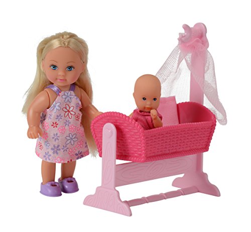 Simba Evi Love, Bambola con Bambino, Culla e Accessori, 105736242001 ,...