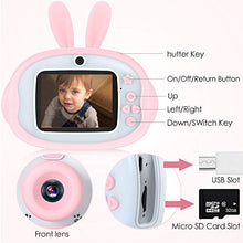 Carica l'immagine nel visualizzatore di Gallery, ZXHT Macchina Fotografica per Bambini con 32GB Carta TF Inclusa, 2.4 Pollici...