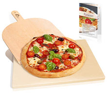 Carica l&#39;immagine nel visualizzatore di Gallery, Amazy Pietra Refrattaria per Pizza da Forno, incl. PALA pizza e... - Ilgrandebazar