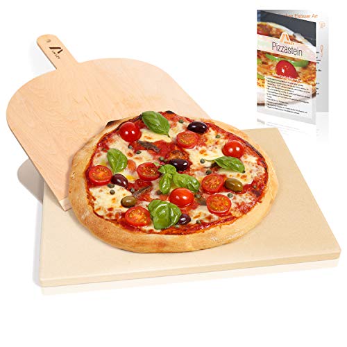Amazy Pietra Refrattaria per Pizza da Forno, incl. PALA pizza e... - Ilgrandebazar