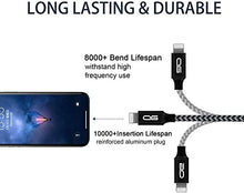 Carica l'immagine nel visualizzatore di Gallery, QGhappy Cavo Phone,[5 Pezzi/0.25M 0.5M 1M 2M 3M] Nylon Phone di...