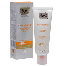 Carica l&#39;immagine nel visualizzatore di Gallery, Roc Soleil Protect Viso Fluida Anti Rughe Levigante SPF50+, 50 ml.