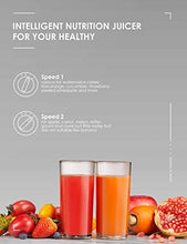 Carica l&#39;immagine nel visualizzatore di Gallery, Centrifuga Frutta e Verdura Aicok Estrattore di Succo a Freddo con 65MM... - Ilgrandebazar