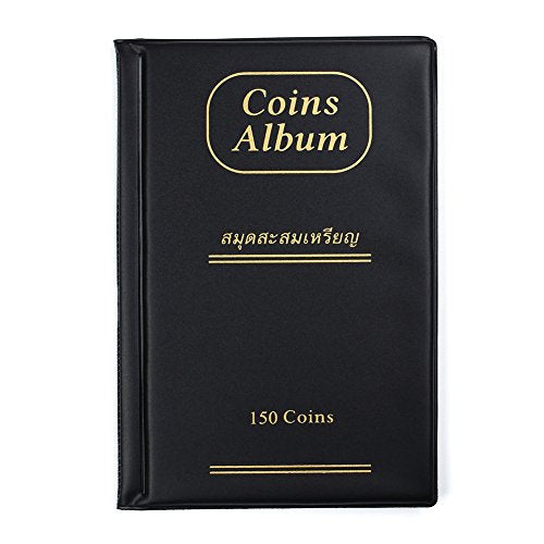 MUAI 150 Pockets Coin Collection Album, Collectors Holder Book Suitable... - Ilgrandebazar