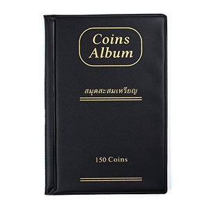 MUAI 150 Pockets Coin Collection Album, Collectors Holder Book Suitable... - Ilgrandebazar