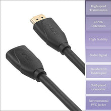Carica l&#39;immagine nel visualizzatore di Gallery, VCE Cavo prolunga HDMI ad alta velocità maschio femmina 0.45M e Adattatore...