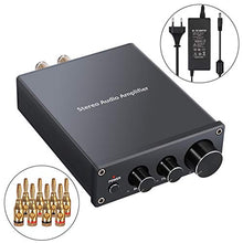 Carica l&#39;immagine nel visualizzatore di Gallery, Proster 50W Amplificatore Audio Stereo con Alimentatore Mini HiFi Amp 2...