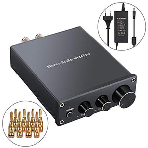 Proster 50W Amplificatore Audio Stereo con Alimentatore Mini HiFi Amp 2...