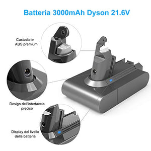 Flylinktech 3000mAh 21.6V Dyson V6 Li-ion batteria di sostituzione per