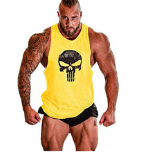 Carica l'immagine nel visualizzatore di Gallery, Cabeen Uomo Palestra Canotta Smanicato Bodybuilding Canottiera Gym Cotone...