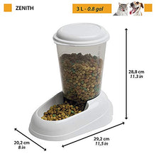 Carica l'immagine nel visualizzatore di Gallery, Ferplast Distributore Cibo Secco per Cani e Gatti 3 Litri Zenith Pratica Blue
