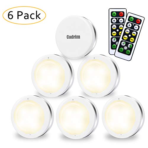 Luci Armadio LED, Cadrim 6 Notturne a LED Senza Fili,con 2 Bianco Caldo - Ilgrandebazar