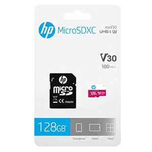 HP microSDXC U3 A1 - Scheda di memoria flash ad alta velocità, con 128 GB