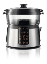 Carica l&#39;immagine nel visualizzatore di Gallery, Philips HD9190/30 Vaporiera con Infusore di Aromi, 3 cestelli, Ricettario,... - Ilgrandebazar