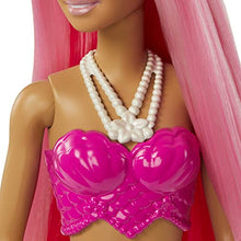 Carica l&#39;immagine nel visualizzatore di Gallery, Barbie - Dreamtopia Sirena Bambola capelli rosa con coda rosa e giallo sfumati e coroncina, Giocattolo per Bambini 3+ Anni, HGR11