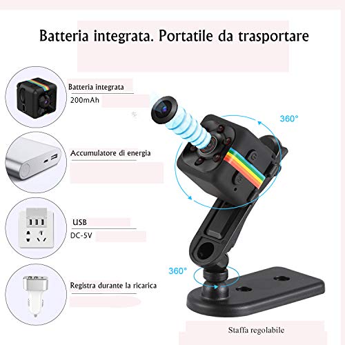 CYI Telecamera Spia Penna HD 1080p Telecamera Nascosta 32GB Mini Videocamera Spia Con Registrazione In Loop Viene Per La Casa Il Monitoraggio Delle Tate - Foto 4