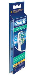 Teste Oral-B Dual Clean Brush Heads With Pack of 4 & Freshening Gum 4 pz. - Ilgrandebazar