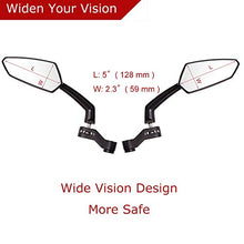 Carica l&#39;immagine nel visualizzatore di Gallery, Evermotor Universal retrovisori specchio Specchietto per moto con marchio 2x... - Ilgrandebazar