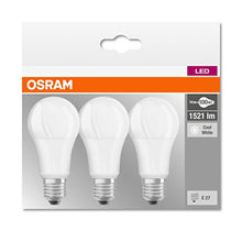 Carica l&#39;immagine nel visualizzatore di Gallery, Osram Base CLAS a Lampada LED E27, 14 W, Set of 3/14 Luce Bianca Fredda - Ilgrandebazar