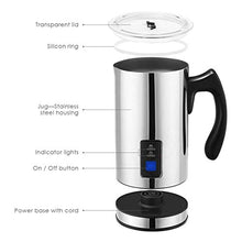 Carica l&#39;immagine nel visualizzatore di Gallery, OZAVO Montalatte Elettrico Automaticoin Acciaio Inossidabile... - Ilgrandebazar