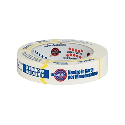 EUROCEL MSK 6143 Nastro in carta per mascherature, 25 mm x 50 m, 1 pezzo - Ilgrandebazar