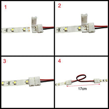 Carica l&#39;immagine nel visualizzatore di Gallery, RUNCCI 3528 2835 8mm 2 Pin Connettori Striscia LED, 5 connettori per jumper,...