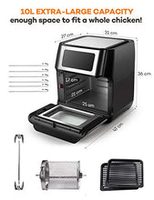 Carica l&#39;immagine nel visualizzatore di Gallery, Innsky Friggitrice ad aria 10L, Forno calda 10 in 1 con Touch Screen... - Ilgrandebazar