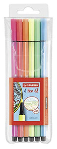Pennarello Premium - STABILO Pen 68 - Astuccio da 6 - Custodia neon 6 - Ilgrandebazar