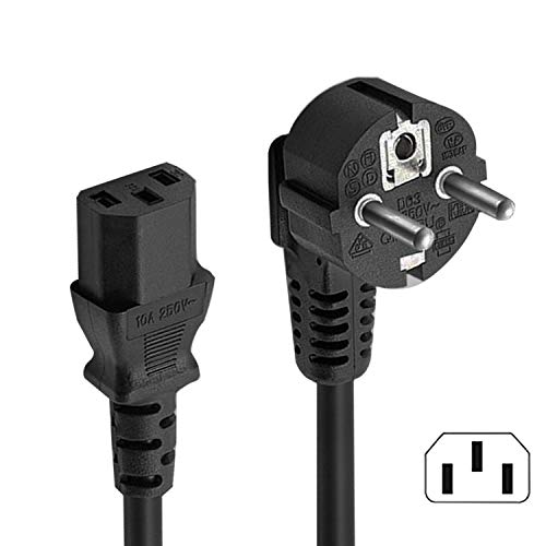 FSKE Cavo di Alimentazione 5M EUR CEE 7/7 SCHUKO-IEC 320 C13 Caricabatterie... - Ilgrandebazar