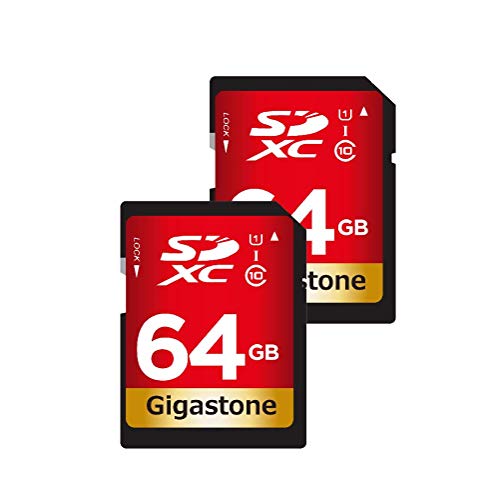 Gigastone Scheda di Memoria SDXC da 64GB, set 2. Velocità Lettura Fino...