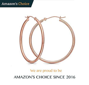 Nikita by Niki® Orecchini da donna a cerchio placcati in oro rosa 18 K - Ilgrandebazar