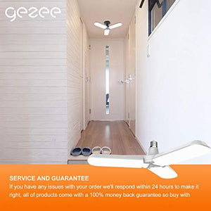 Gezee Fan blade shape LED Lampadine, 45W (4500 Lumen), 6500K Bianco...