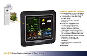 TFA Dostmann Season 35.1150.01 - Stazione Meteo Radio con sensore Esterno,... - Ilgrandebazar