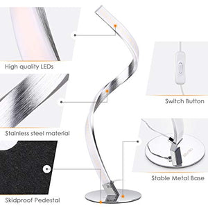 Albrillo lampada da tavolo a spirale, moderna letto a LED, Spirale - Ilgrandebazar