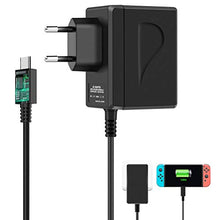 Carica l&#39;immagine nel visualizzatore di Gallery, Nintendo Switch AC Adapter, Alimentatore PD Tipo-C Adattatore, Nero