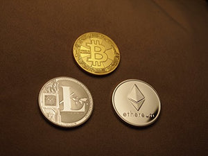 Eillwin Set di rare criptovalute Bitcoin+Litecoin+Ethereum, regalo da... - Ilgrandebazar