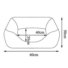 Carica l&#39;immagine nel visualizzatore di Gallery, Dibea Cuccia letto per cani 60 x 50 cm (L x L, dimensioni esterne), Grigio - Ilgrandebazar
